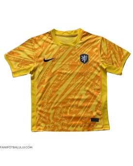 Țările de Jos Portarii Tricou Fotbal Replică European 2024 Barbati Deplasare
